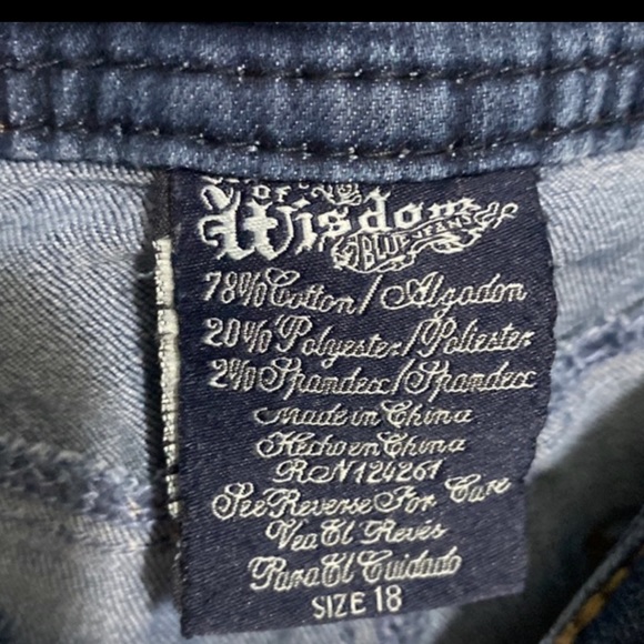 SOURCE OF WISDOM JEANS SIZE 18 - Picture 2 of 5